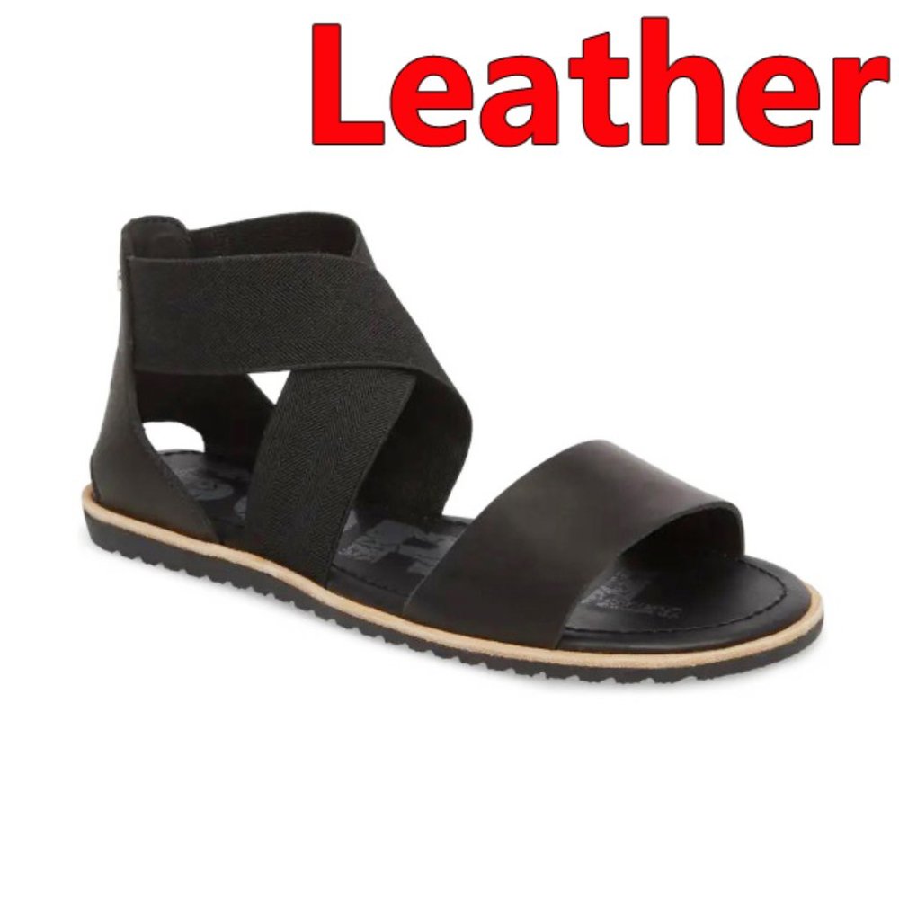 Brand New Sorel Women's Ella Leather Sandals - Elegant , Comfy
